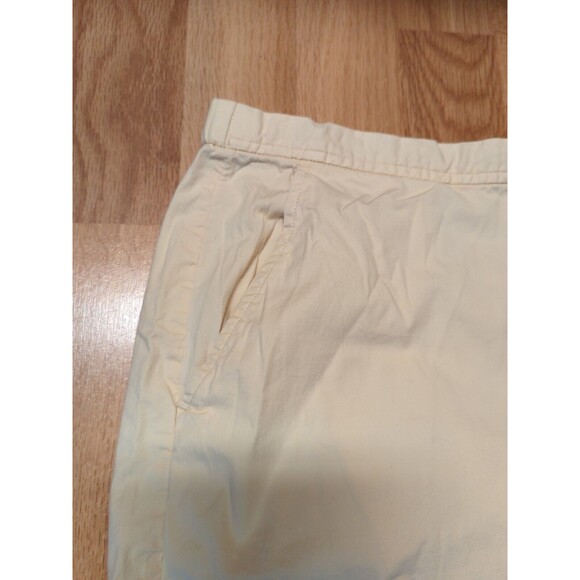 J Jill Pants Womens 12 Yellow Cotton Lycra Stretch Eyelet Detail Drawstring - Picture 5 of 9